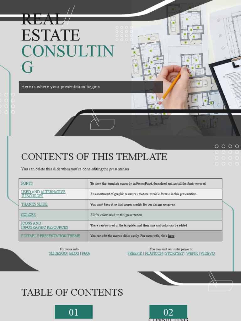 Real Estate Consulting by Slidesgo PDF In Astrology