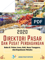 Direktori Pasar Dan Pusat Perdagangan 2020 Buku II - Pulau Jawa, Bali, Nusa Tenggara, Dan Kepulauan Maluku