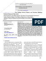 Comparison of Chest X-Ray Findings Between Primary and Secondary Multidrug Resistant Pulmonary Tuberculosis