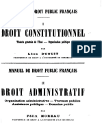 León Duguit - Manuel de Droit Public Français - Droit Constitutionnel - Théorie Générale de L Etat - Organisation Politique (1907)