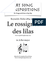 Le Rossignol Des Lilas - Hahn