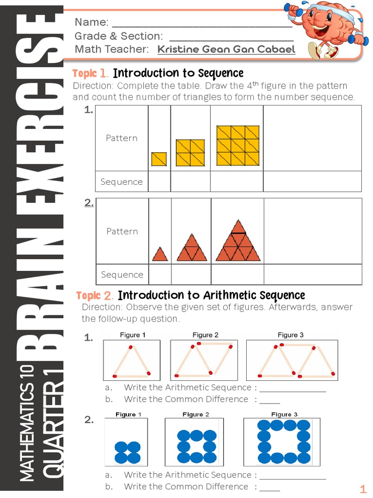 Arithmetic and Geometric Sequences Guide | PDF | Geometry | Arithmetic