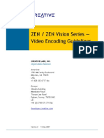 ZEN Vision Series - Video Encoding Guidelines