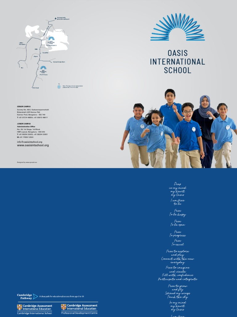 Oasis International School Overview | PDF | Learning | Service Learning
