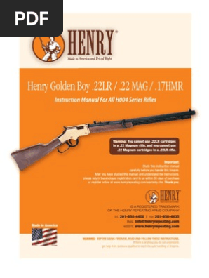 Henry Golden Boy H004 Series Rifles Cartridge Firearms Magazine Firearms