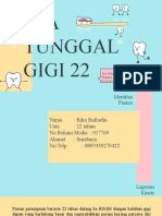 Diskusi Perawatan Saluran Akar Tunggal Gigi 2