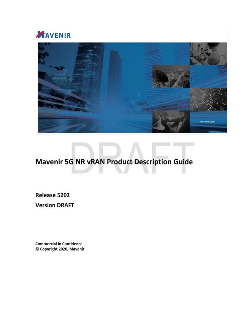 Mavenir 5G - NR - vRAN - Product Description Guide DRAFT | PDF | Cloud ...