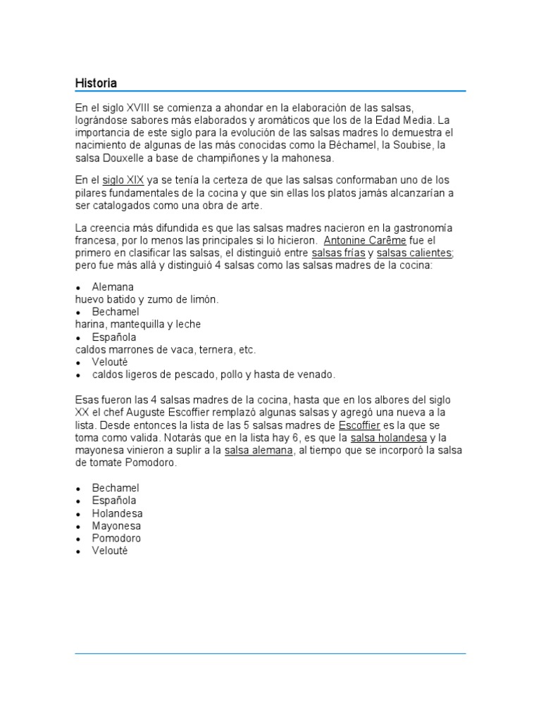 Salsas Madres PDF Salsa Caldo