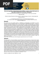 Microtomografia Computadorizada de Raios X para A Caracterização Da Macroporosidade de Concreto Permeável