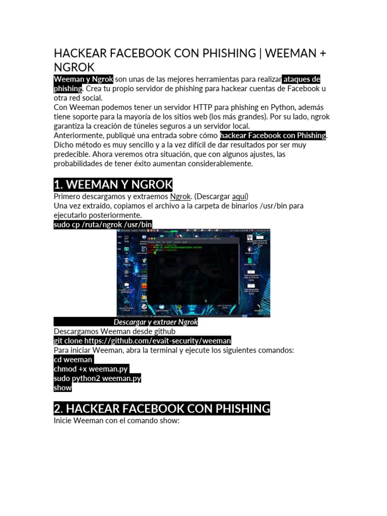 Como hackear facebook con phishing pdf