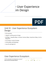 Unit IV - UX Ecosystem Design 21.4.3023