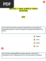 JEE 2022 :NLM WPE COM Rotation