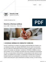 Derecho y Normas Jurídicas Derecho Chile