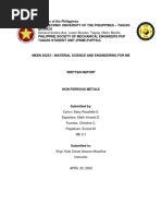 Non Ferrous-Metal - Group-2 - Written-Report - ME3