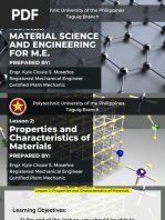 Lesson 2 Properties and Characteristics of Materials