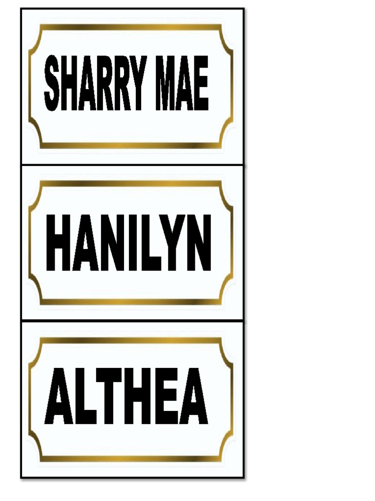 Nameplate | PDF