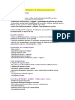 Entrevista Psiquiátrica de Enfermería y Examen Mental