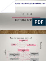 TOPIC 3 - Customer Service