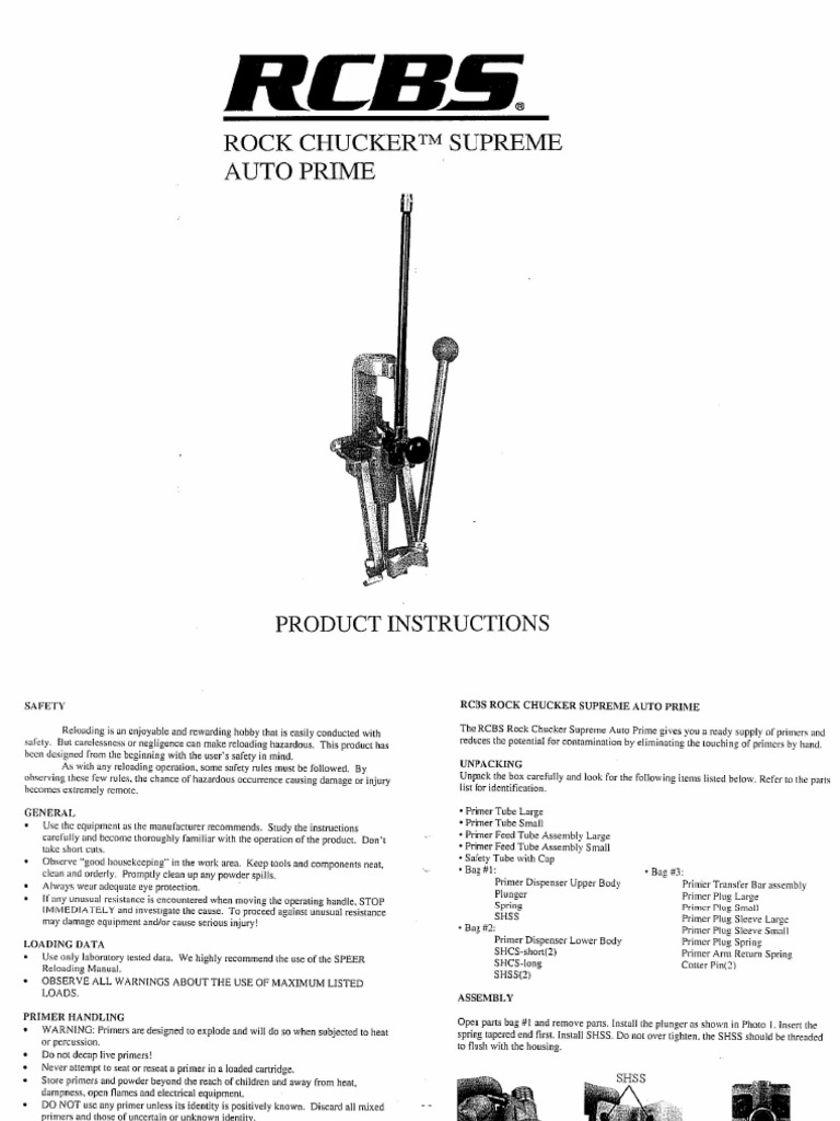 Rock Chucker Supreme Auto Prime PDF