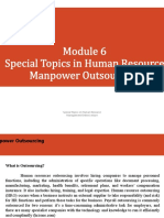 W6 MODULE 6 Manpower Outsourcing - PPT