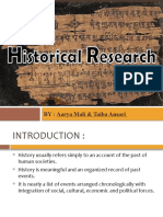 3.1 Historical Research