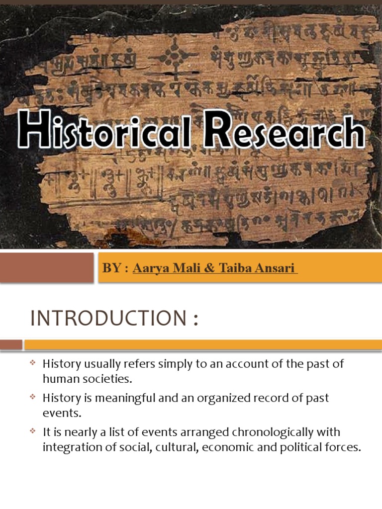3.1 Historical Research | PDF | Data | Science