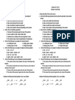 Summative Test Chem. Reaction