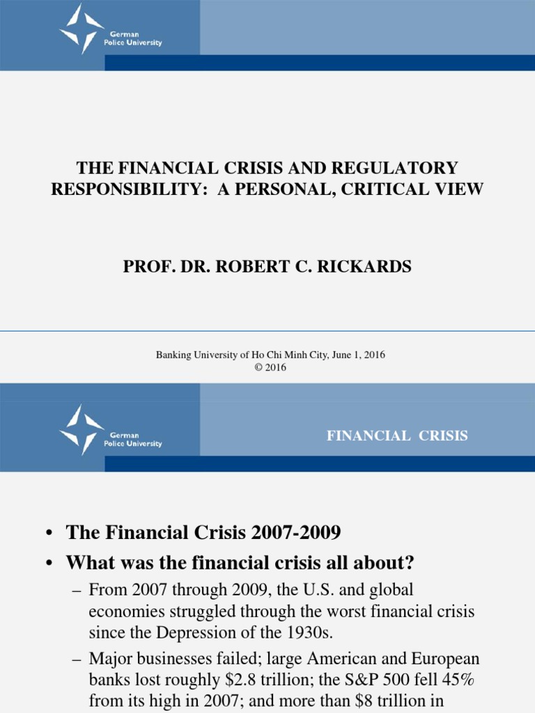 Financial Crisis Robert Rickards FULL POWER POINT LECTURE PDF