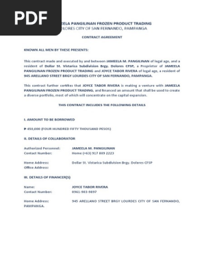 Contract AGREEMENT