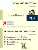Presentation 2, Preparation Selection