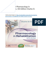 Test Bank For Pharmacology in Rehabilitation 5th Edition Charles D Ciccone