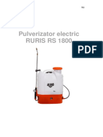 Manual Utilizare Pulverizator Electric Ruris rs1800 RURIS - RS - 1800