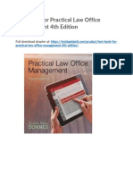 Test Bank For Practical Law Office Management 4th Edition