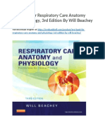 Test Bank For Respiratory Care Anatomy and Physiology 3rd Edition by Will Beachey