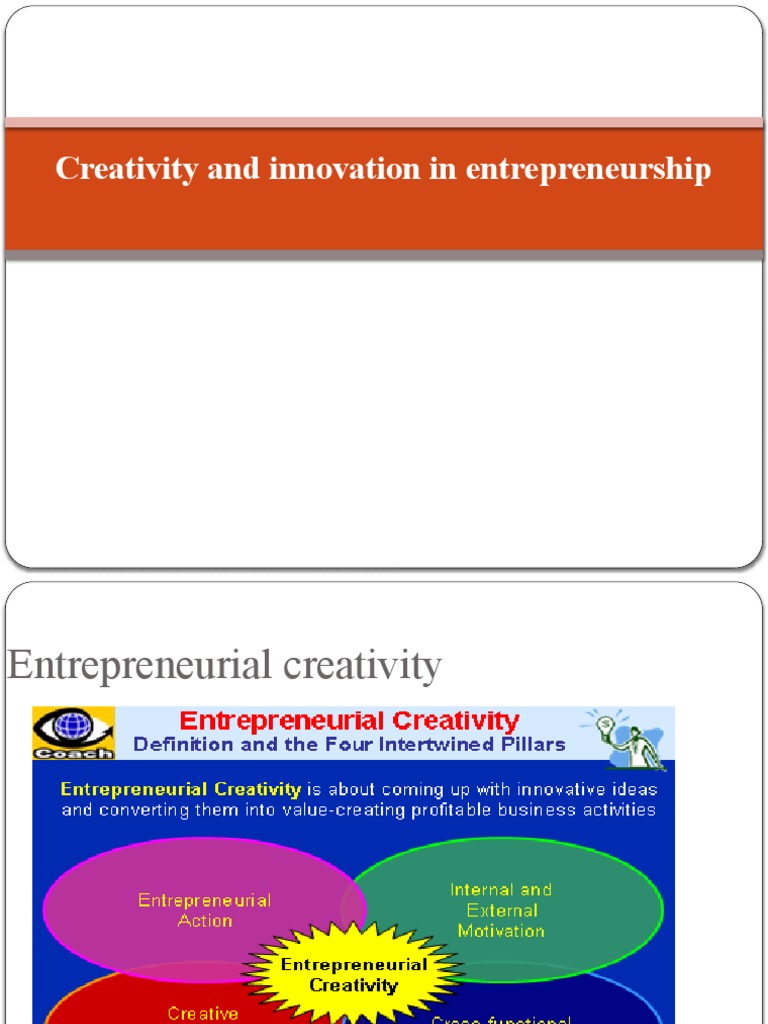 Creativity and Innovation in Entrepreneurship | PDF