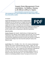 Test Bank for Supply Chain Management From Vision to Implementation 1st Edition Stanley e Fawcett Lisa m Ellram Jeffrey a Ogden