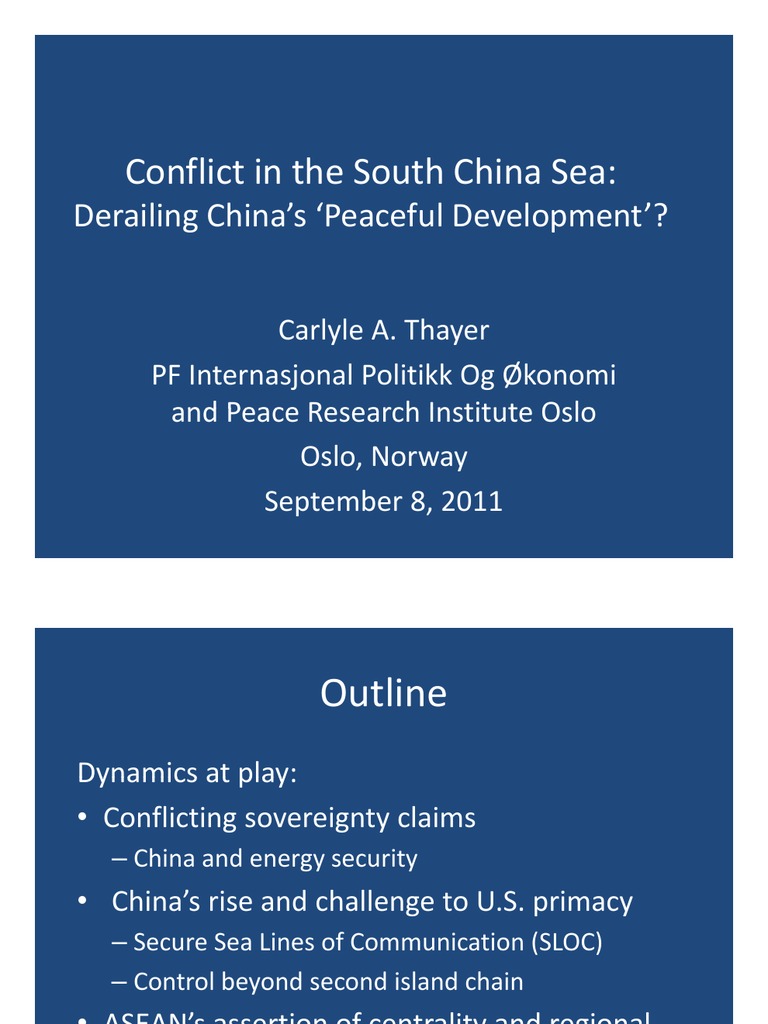 South China Sea Conflict Analysis | PDF | South China Sea | Association ...