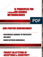 General Principles For Teaching Across Methodologies
