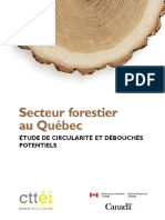Secteur Forestier Au Quebec Etude de Circularite Et Debouches Potentiels Mars2022