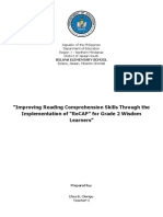 "Improving Reading Comprehension Skills Through The Implementation of "Recap" For Grade 2 Wisdom Learners"