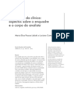 O Materno Da Clínica: Aspectos Sobre o Enquadre e o Corpo Do Analista