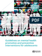 Guidelines on Mental Health Promotive and Preventive Interventions for Adolescents Hat