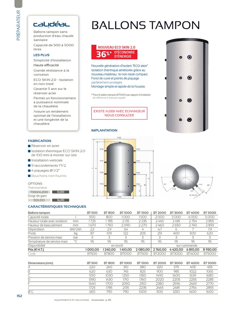 Guide d'installation des ballons tampon PDF Technologie énergétique — free download