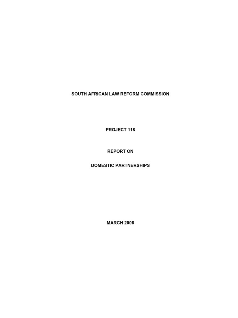 Domestic Partnership Project PDF