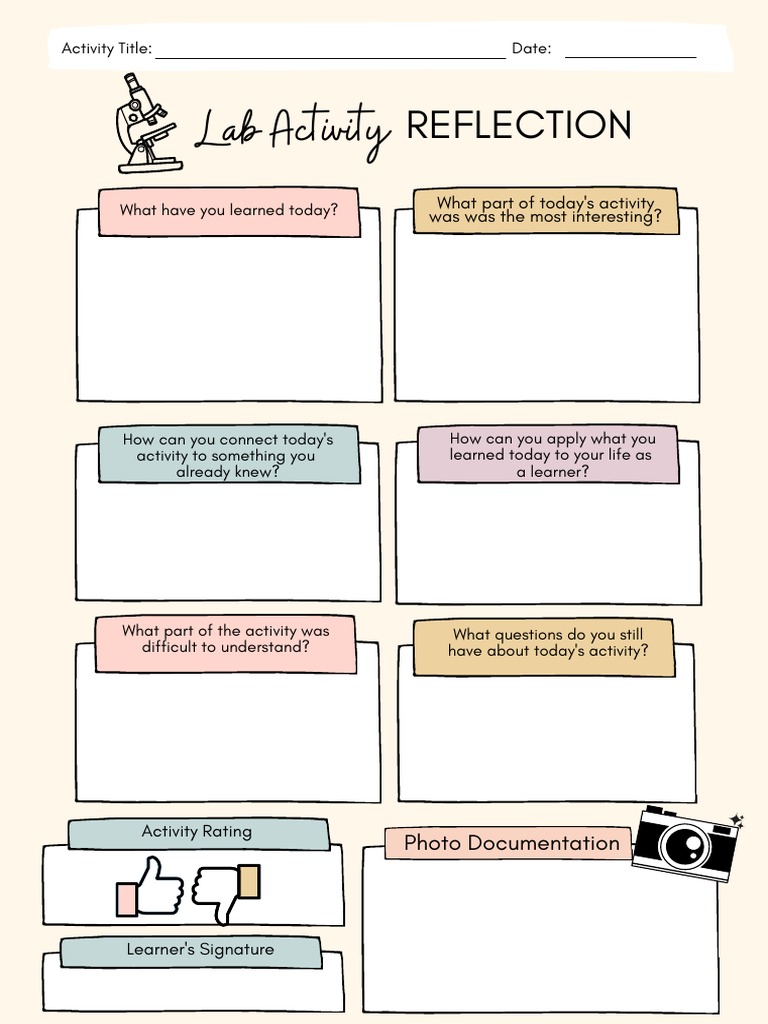 Lab Activity Reflection Worksheet | PDF