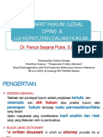 Pendapat Hukum & Uji Kepatutan Bahan Pelatihan Hukum PERMAHI