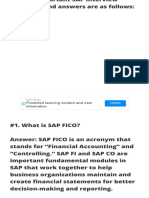 100 Important SAP FICO Interview Questions and Answers (With PDF) - Blog 1