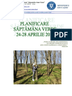 Săptămâna Verde Planificare Bună