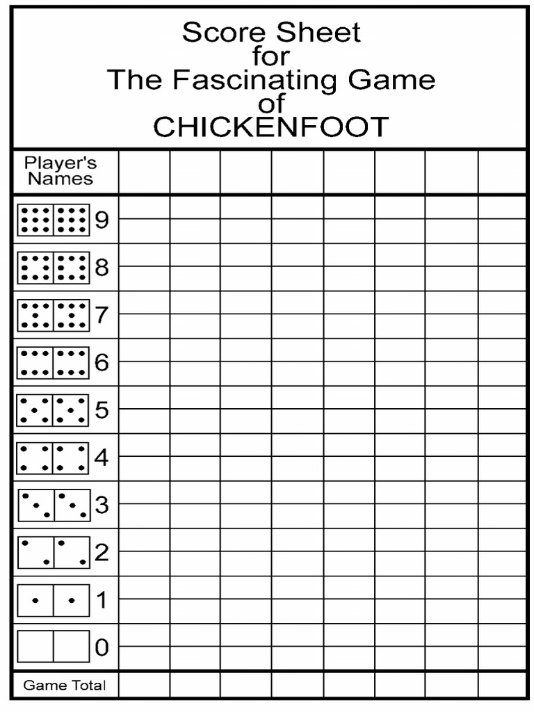 chickenfoot-score-pdf