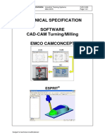 Technical Specification Software CAD-CAM Turning/Milling Emco Camconcept